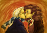 FemslashFebruary - Luna+Hermione by ErinPtah