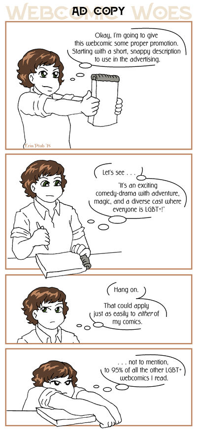 Webcomic Woes 2 - Advertising is hard by ErinPtah