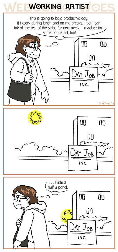 Webcomic Woes 17 - Stuff I drew on my lunch break by ErinPtah