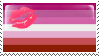 Lipstick Lesbian Flag Stamp - Base by ErinPtah