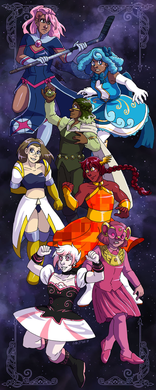 Magical Girls of Webcomics, Unite! by ErinPtah