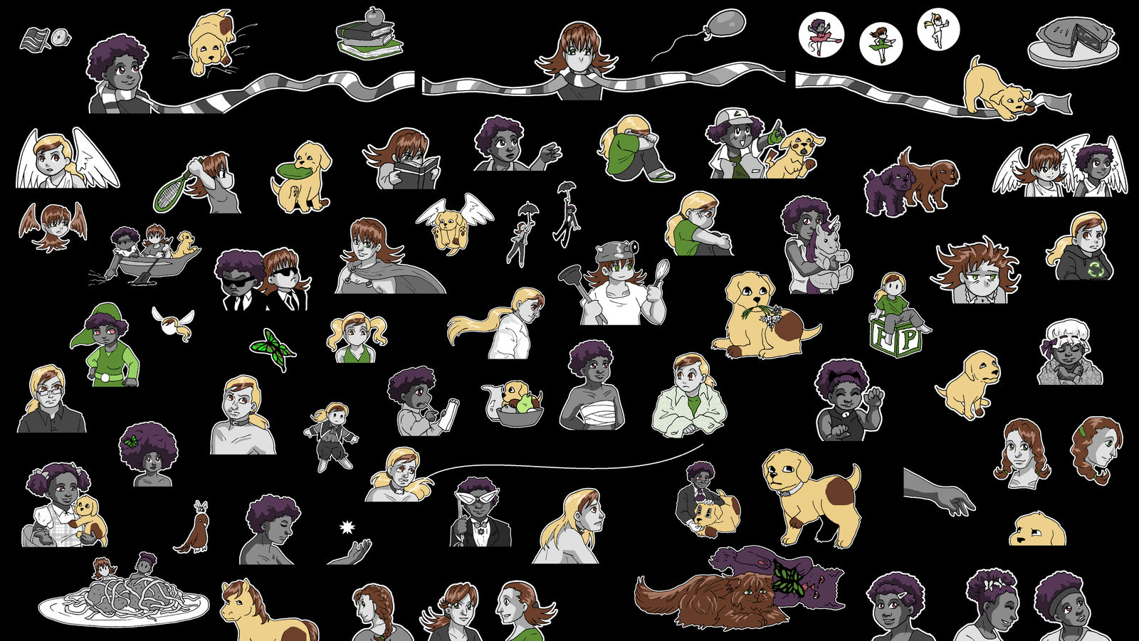 BICP Chibisplosion Wallpaper #1 by ErinPtah