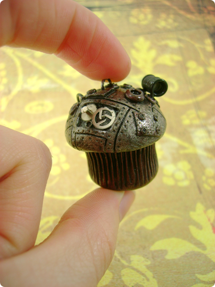 Antiqued Industrial Cupcake by monsterkookies