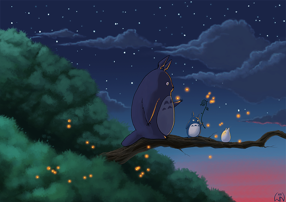 Totoro and friends by Wictorian-Art