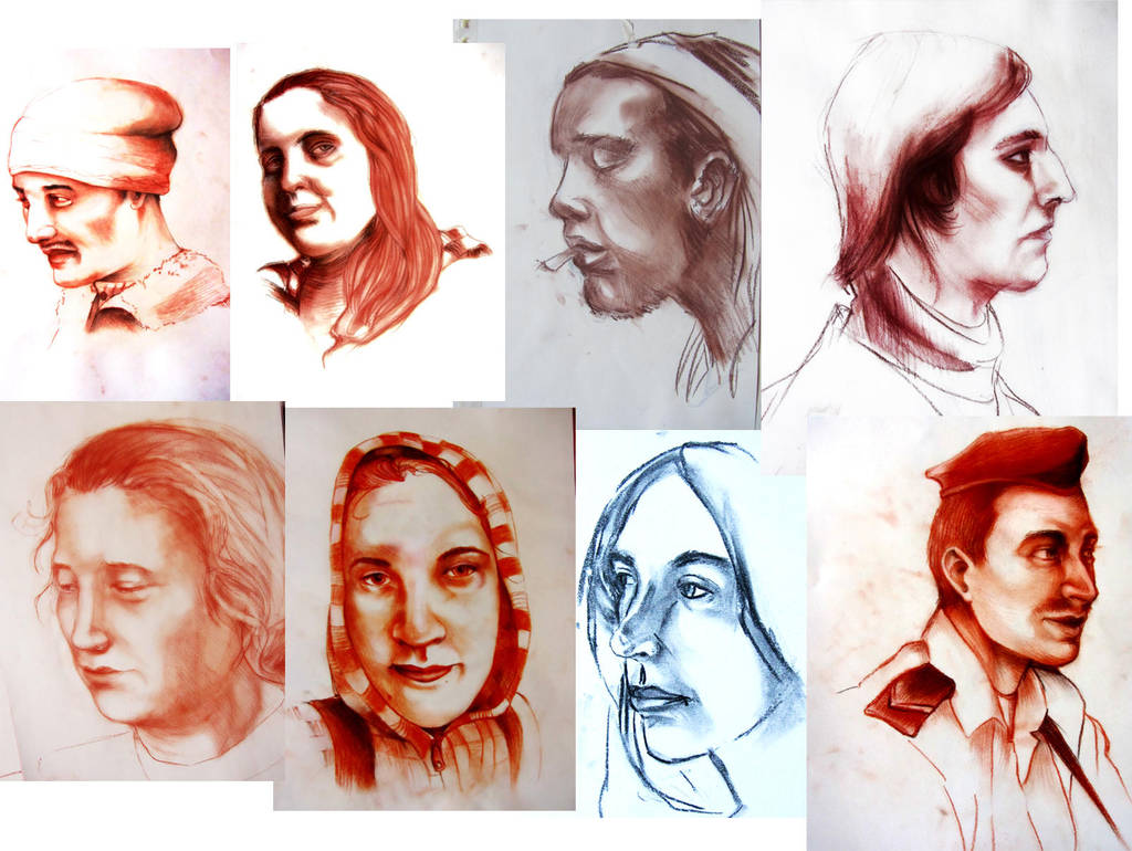 Portrait dump by angel-poloo