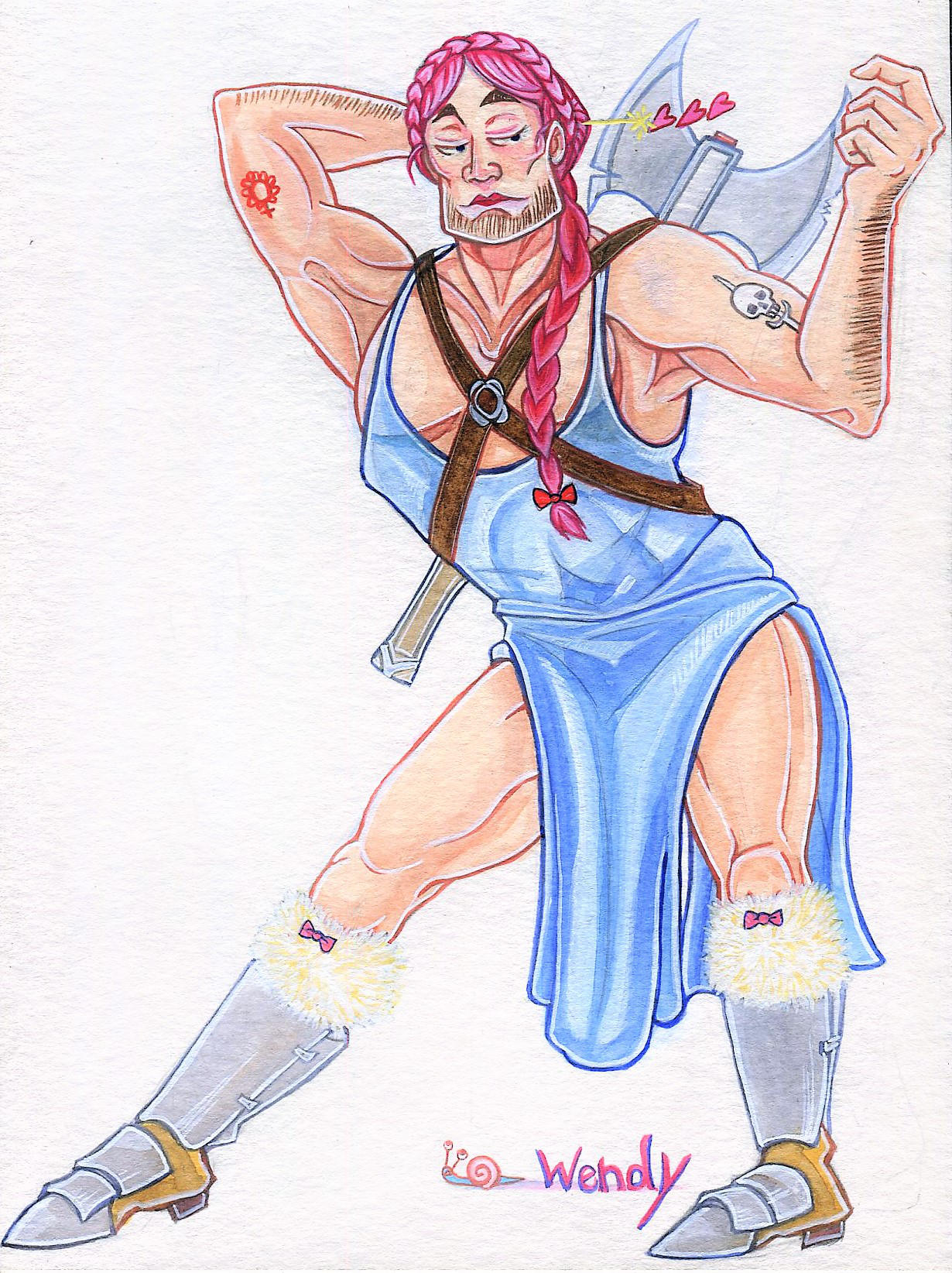 wendy the barbarian by angel-poloo