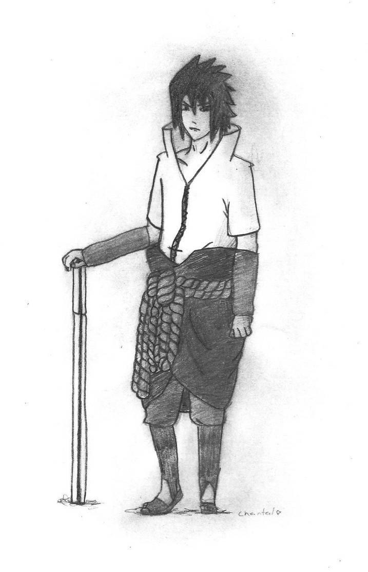 Sasuke pencil drawing by uchiha magan