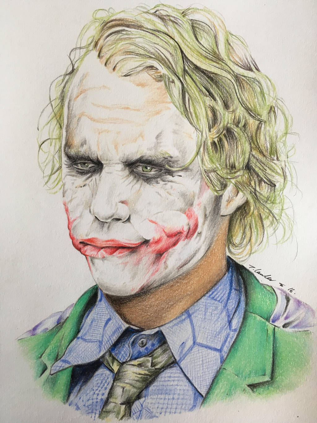 Heath Ledger the Joker art dark knight by billyboyuk on DeviantArt