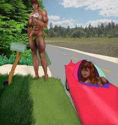 Distracted by MuscleWomen-Planet