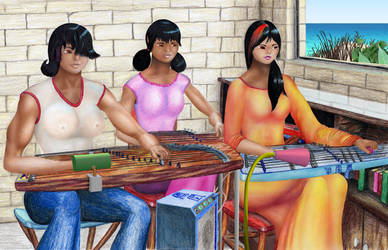 Wong Leisu's guzheng class 1 by MuscleWomen-Planet