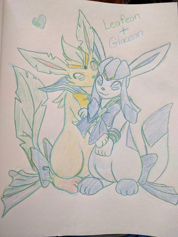 Sailor Leafeon and Sailor Glaceon by faeore