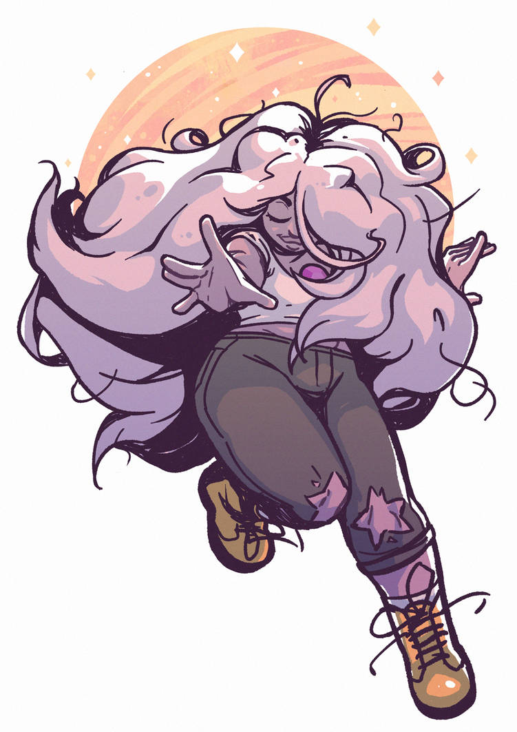 Drawing Amethyst dancing is almost second nature for me now.
