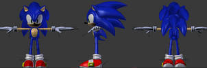 3D Model Classic Sonic by ZeroR102 on DeviantArt