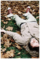 autumn red shoes by hannelorem