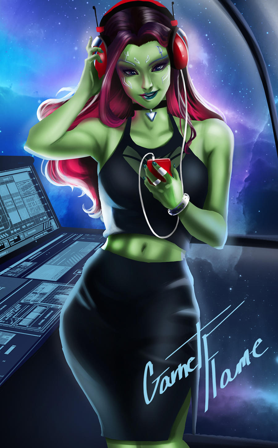 Guardians of the Galaxy- Gamora by Garnet777flame on DeviantArt
