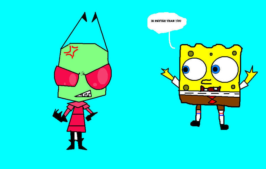spongebob vs invader zim by invaderzar11 on DeviantArt