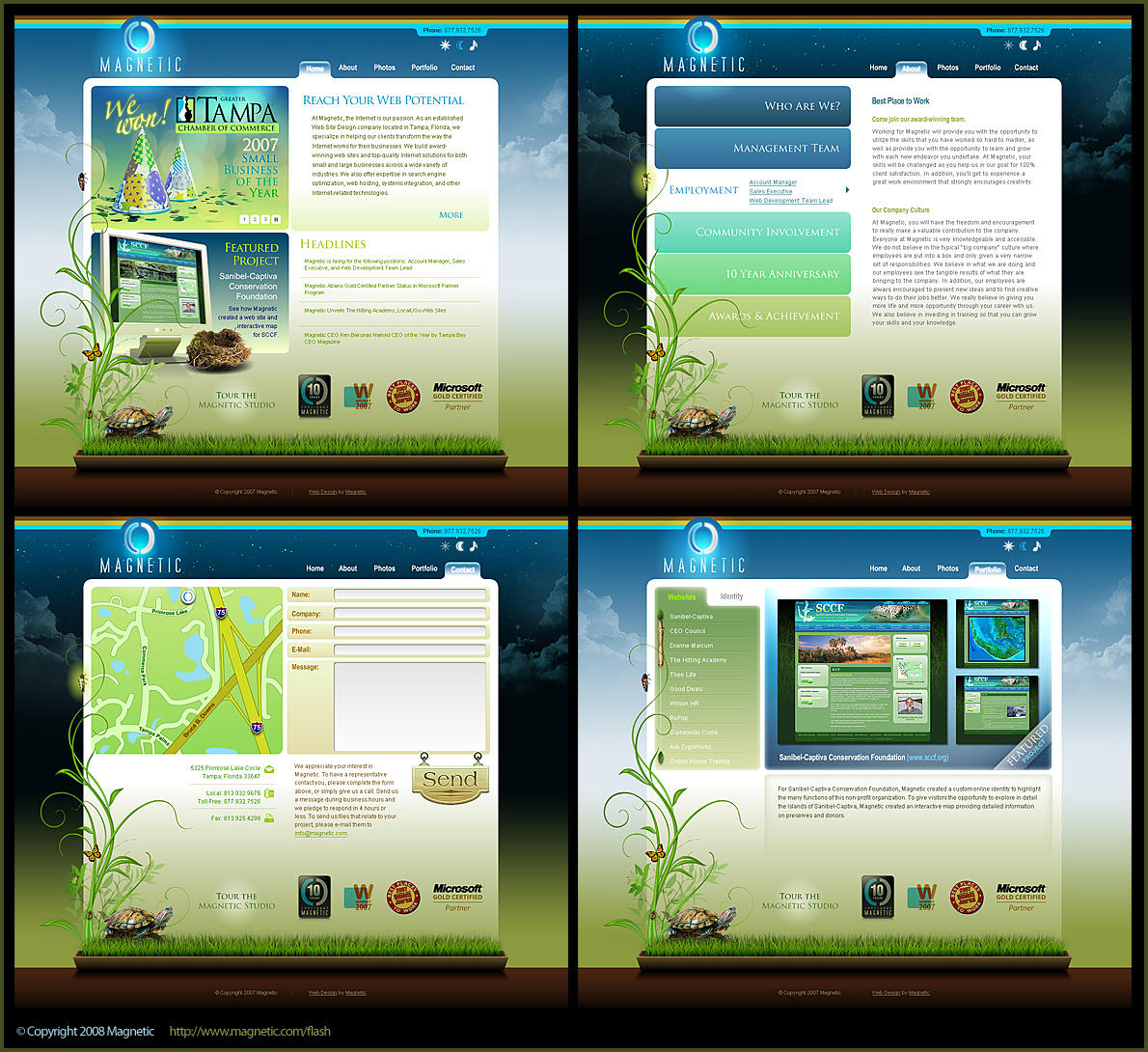 Magnetic Flash Website by DerekProspero