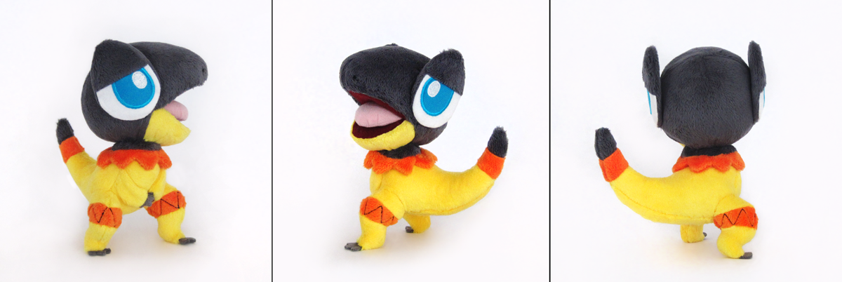Heliolisk Pokedoll by caffwin