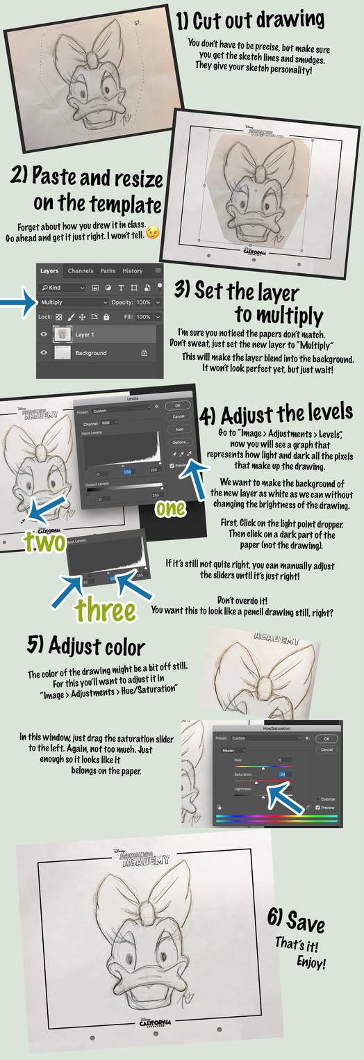 How to Use the Disney's Animation Academy Template by Blamrob