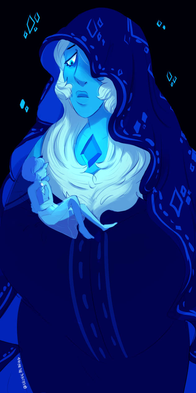 i hate blue diamond as you would hate a villain but shes so Aesthetic to draw when ur sad