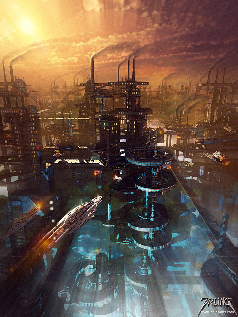 Future Cityscape 1 by jarling-art