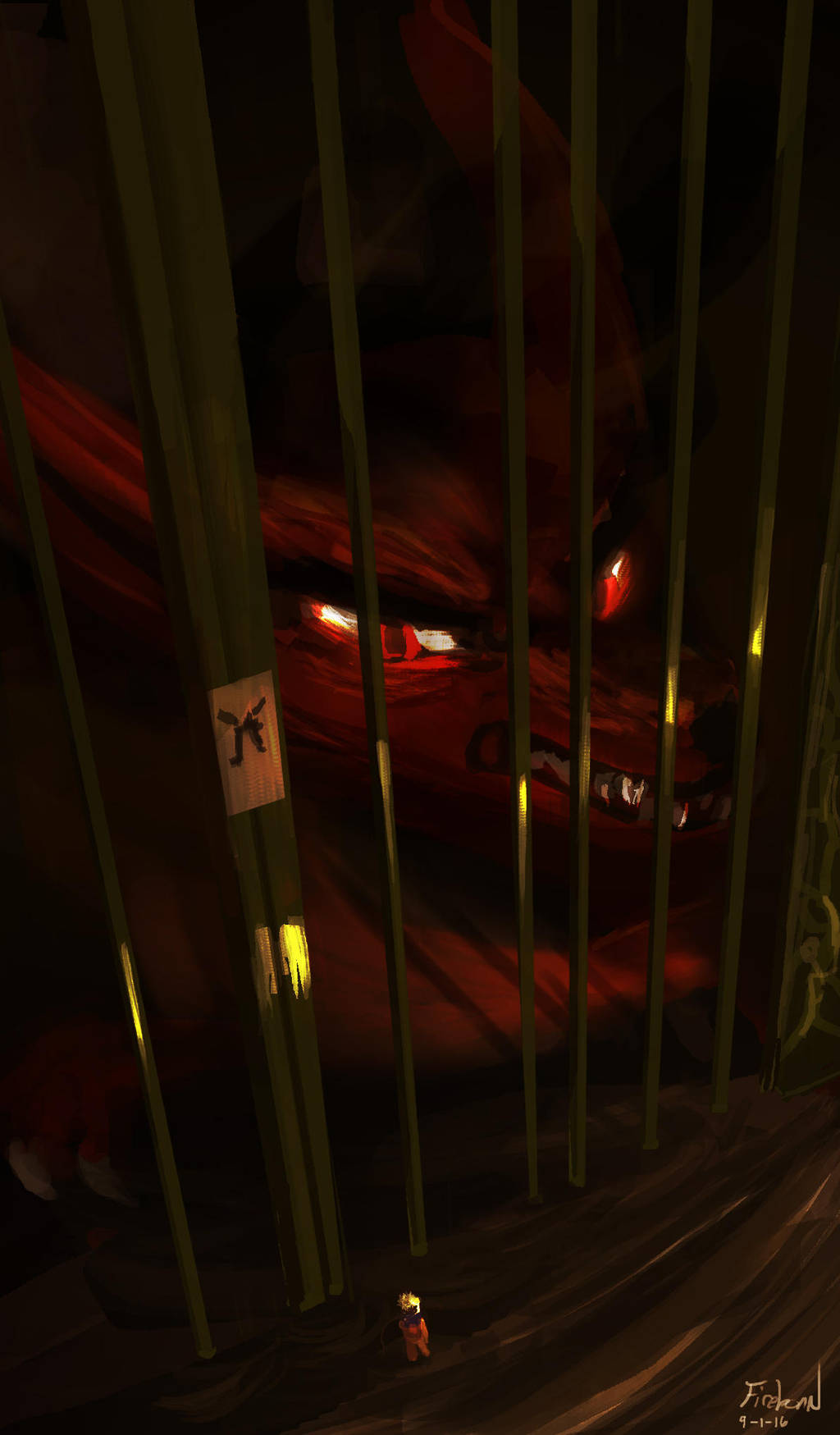 9-1-16 Demon Fox by FirebornForm