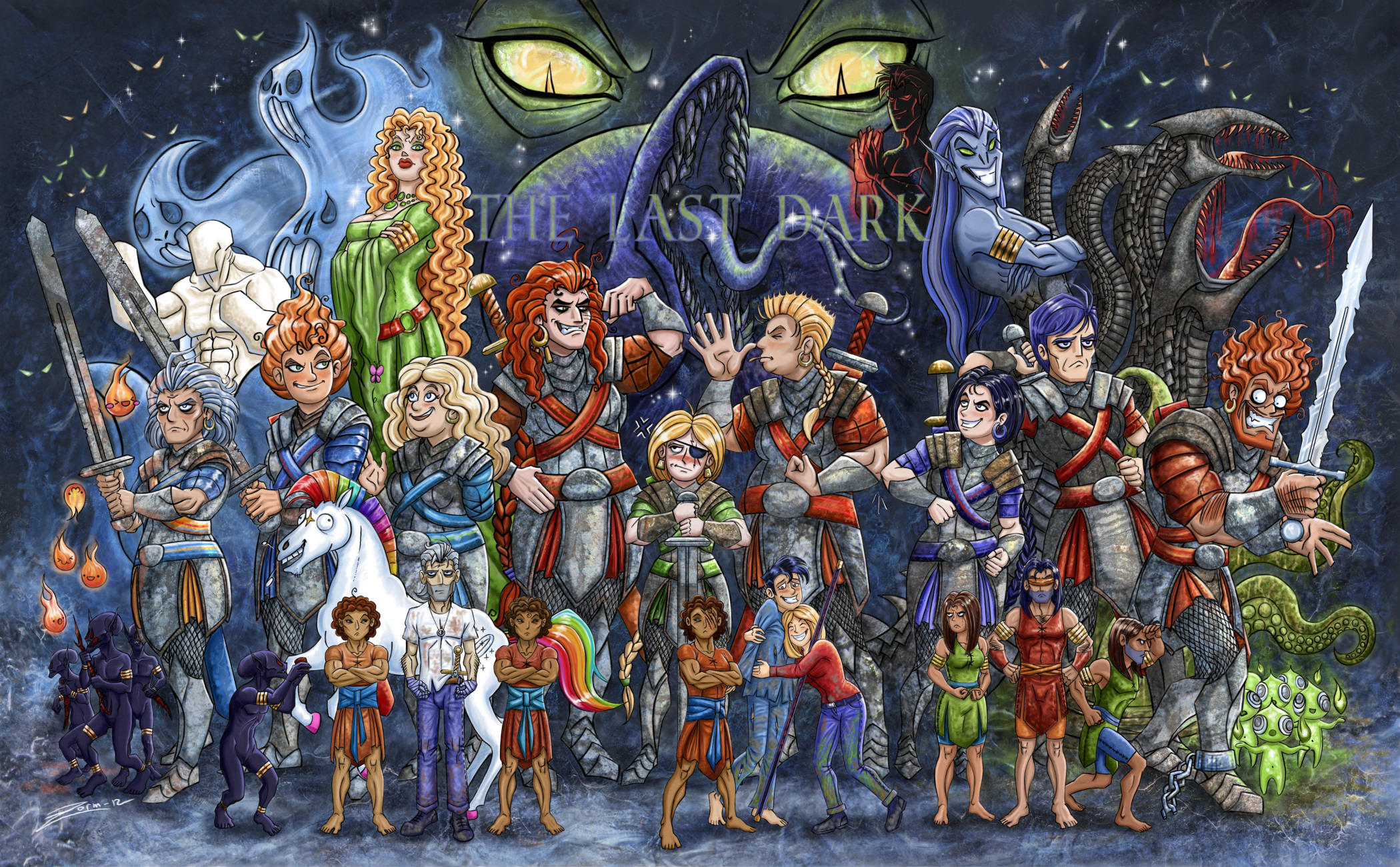 The Last Dark cartoon FINAL by zorm