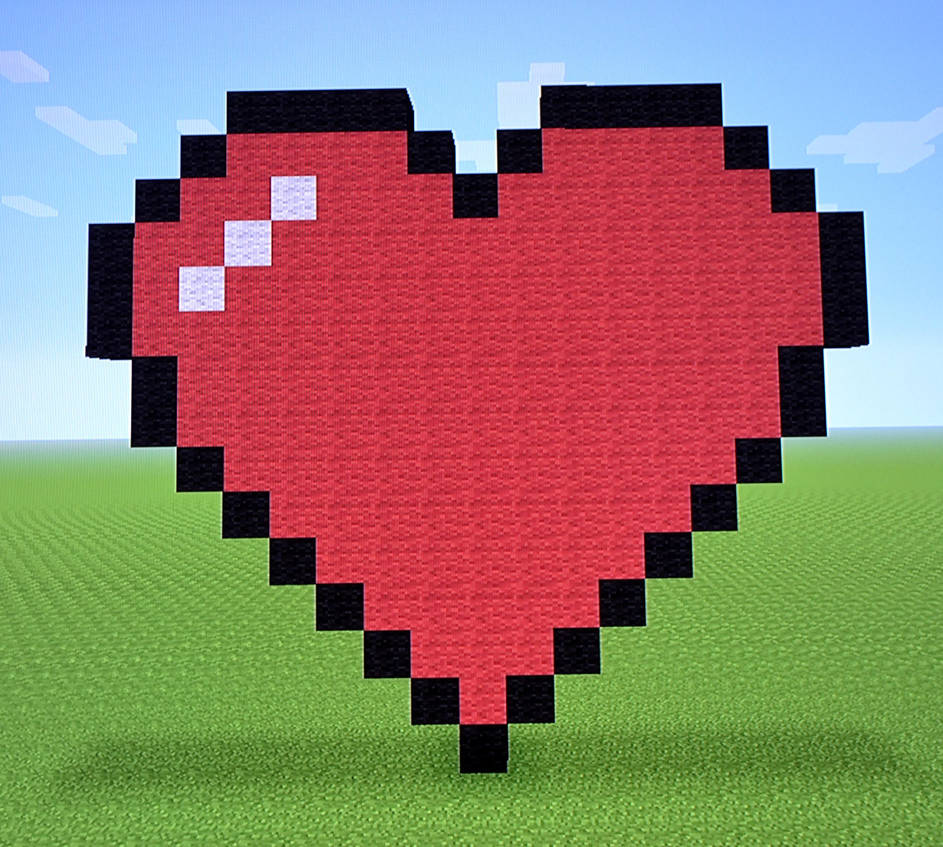 Classic Heart- Minecraft by BexRani on DeviantArt Over 1032 pixel art png i...