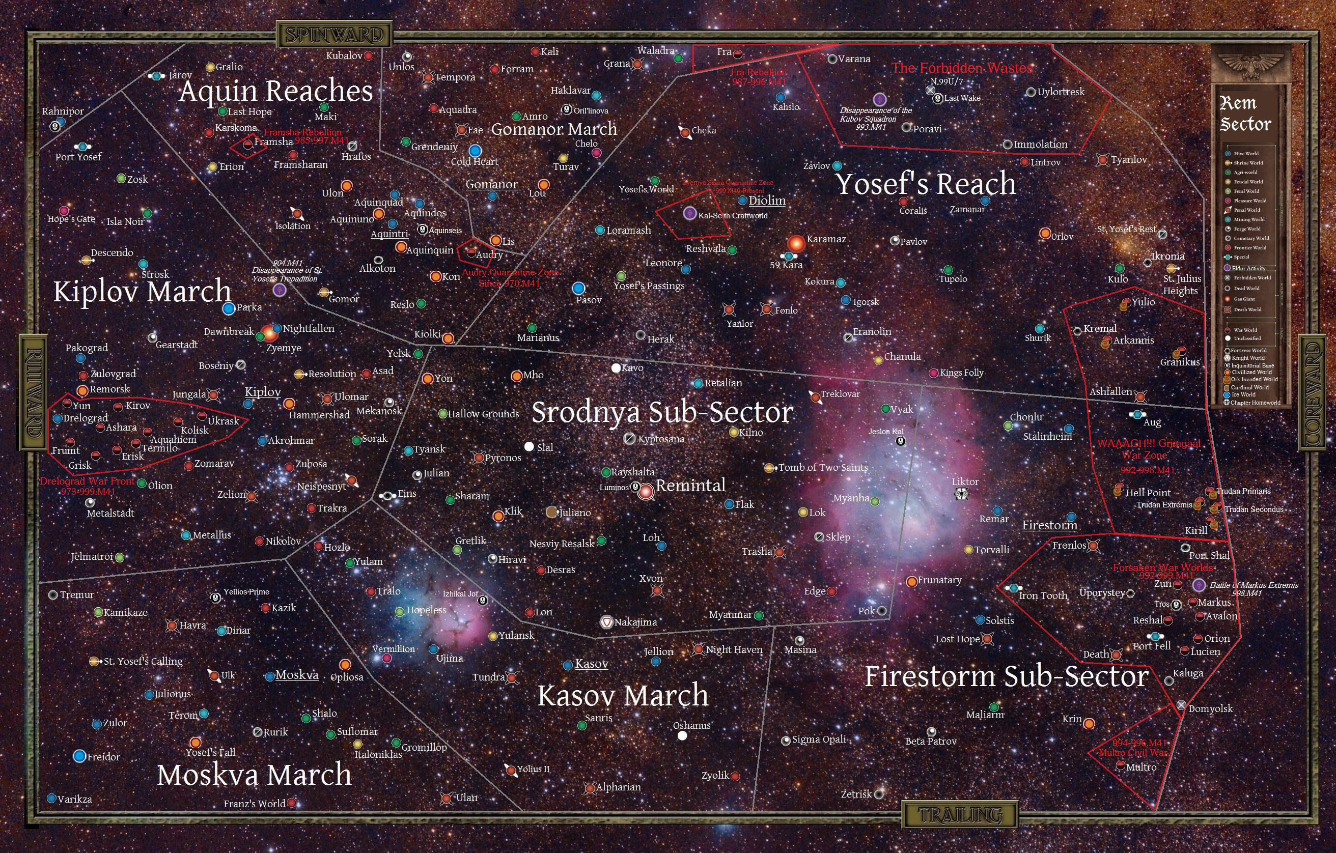 Warhammer 40K Rem Sector Map Revised By Tylero79 On DeviantArt