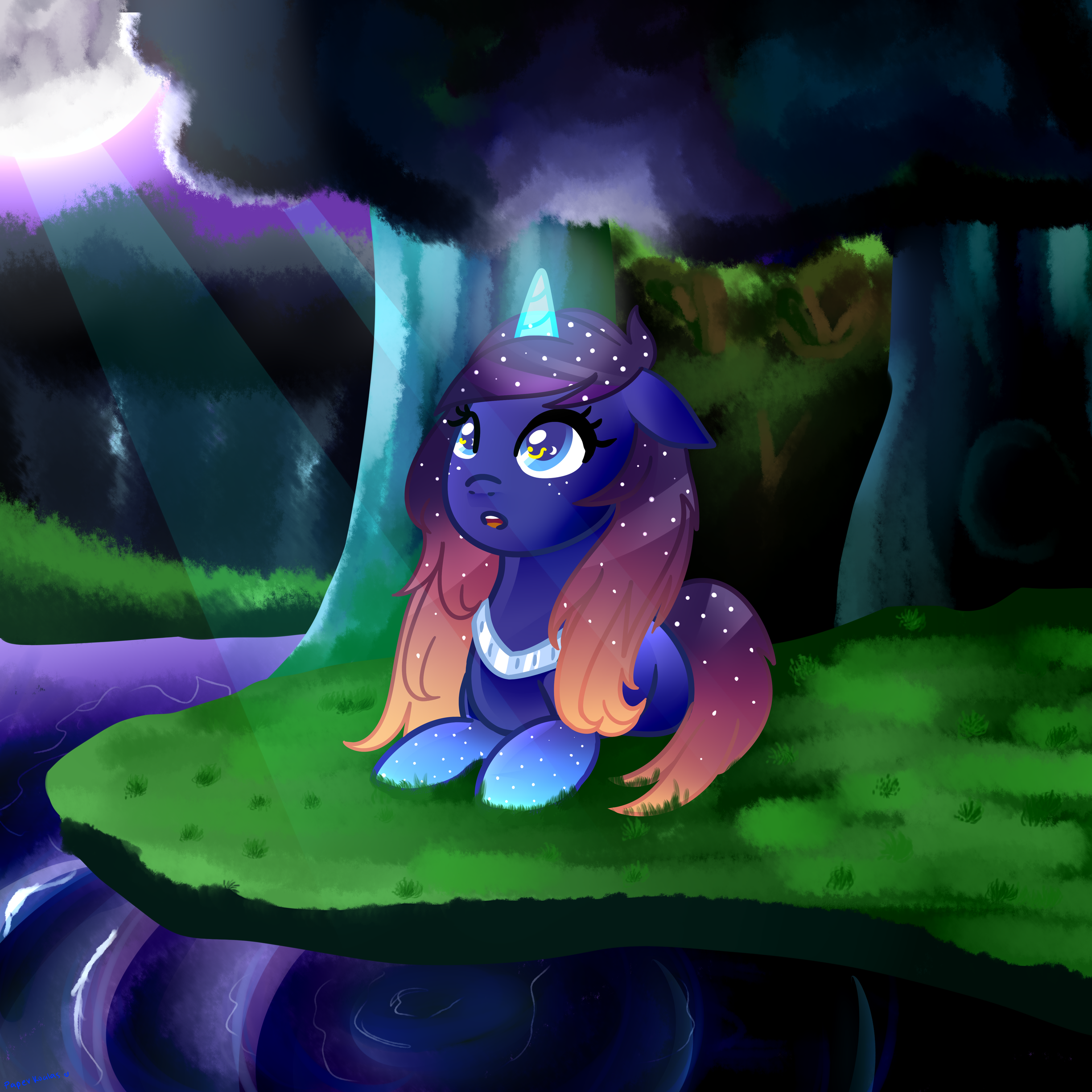 At The Wishing Lake by PaperKoalas