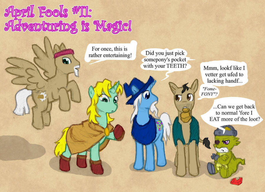 April Fools 2012: Adventuring is Magic! by Elyandarin