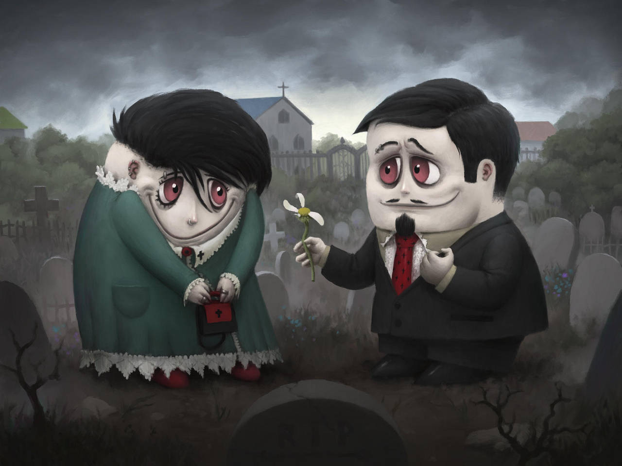 Cemetery Love by dante-cg