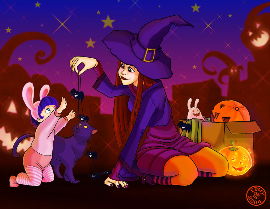 Her first Halloween by Ermy