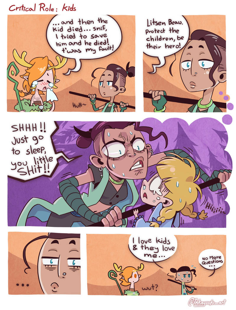Critical Role - COMIC Beau and Kiki vs Kids by Takayuuki