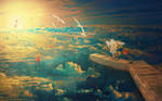 Sea of Angels over my city by obereg