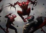 Symbiote brawl! by martianzombie