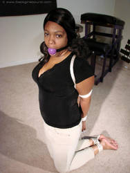 Sky Barefoot and Ball Gagged by pene4