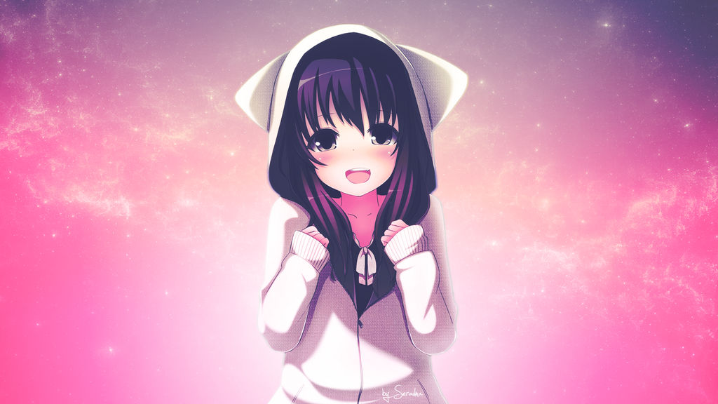 Anime Girl With Neko Hoodie By Fairishattempt On Deviantart