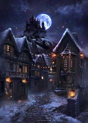 Lights in a Winter Night by Nele-Diel
