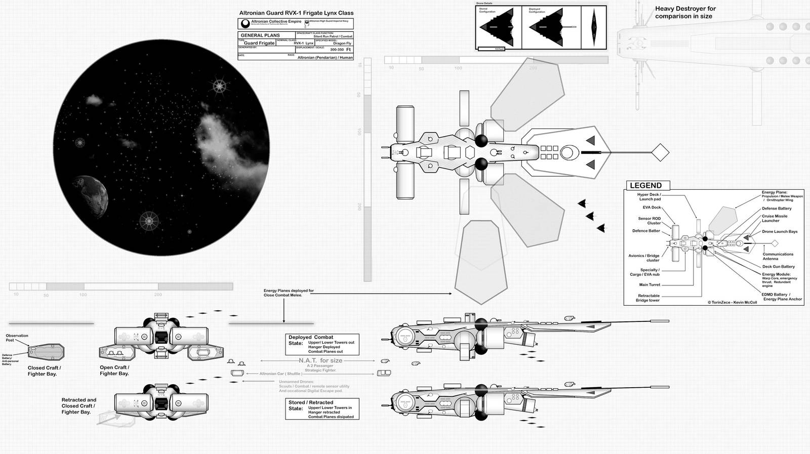 Altronian Frigate ::: RVX1 by TorinZece