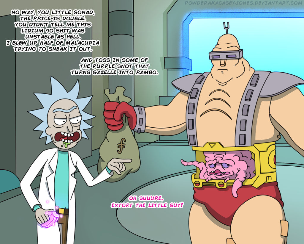 Rick And Krang by PowderAkaCaseyJones