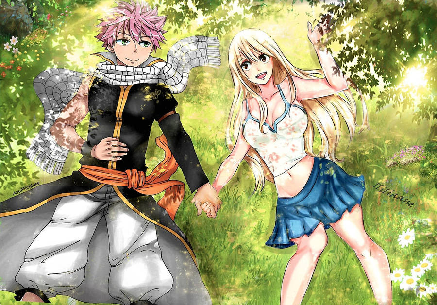 Natsu and Lucy Collab by AyuMichime on DeviantArt