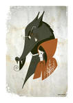 big bad wolf miniprint by strongstuff