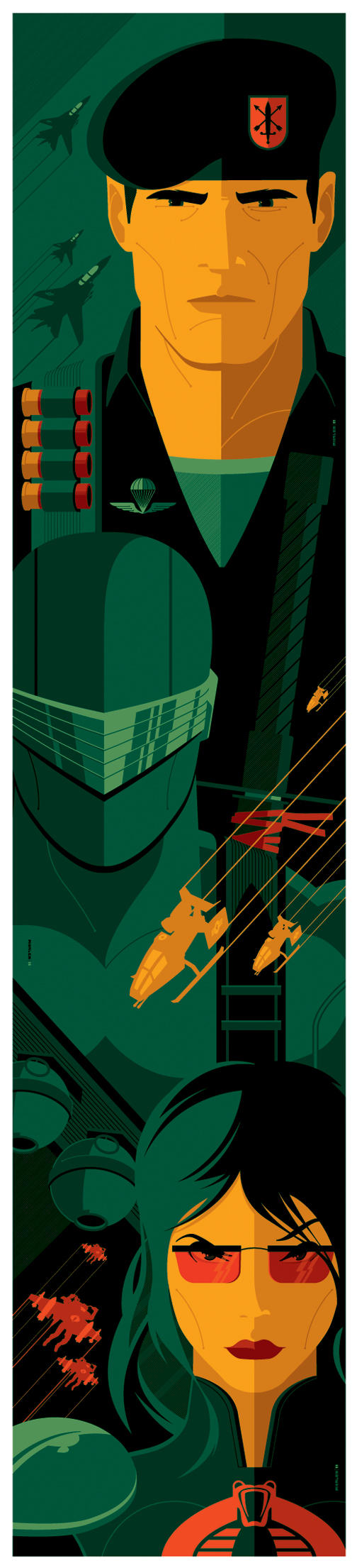 IDW: g.i. joe, snake eyes, cobra covers by strongstuff