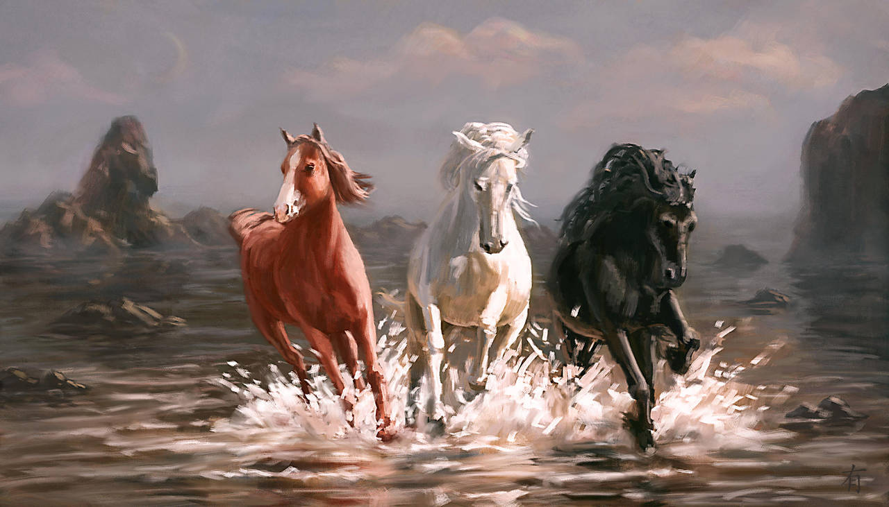 Three Friends by arisuonpaa