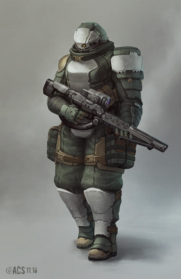 Commission - Support Trooper by Shimmering-Sword