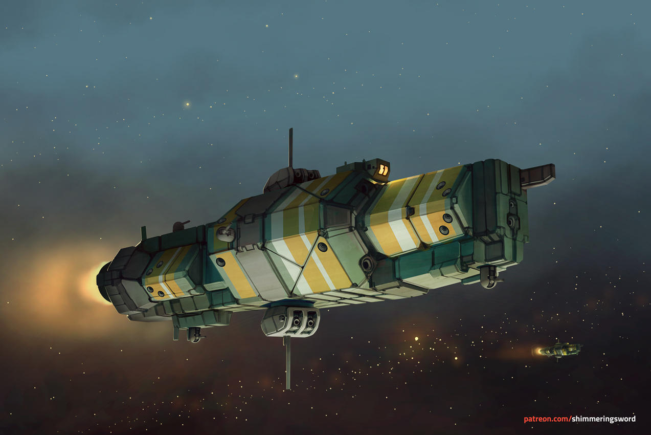 Youshu Escort Frigate by Shimmering-Sword