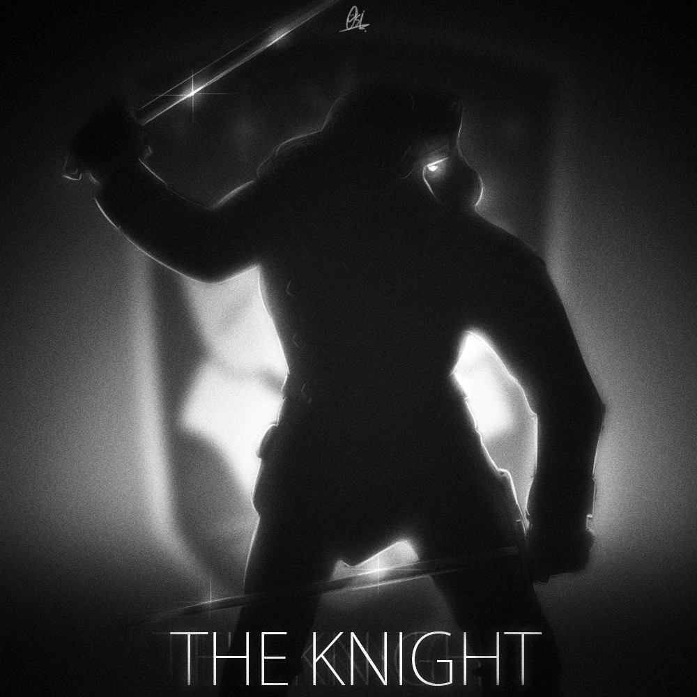 Silhouette scribble - The Knight by ScribbleNetty