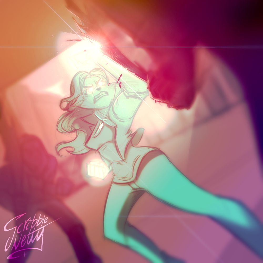 ComicProject - Fight -Concept Art by ScribbleNetty