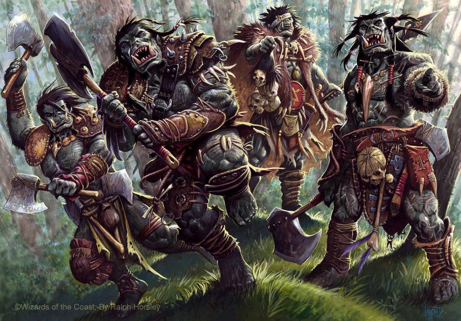 4e DnD Orcs by RalphHorsley